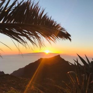 Tenerife hory západ slunce